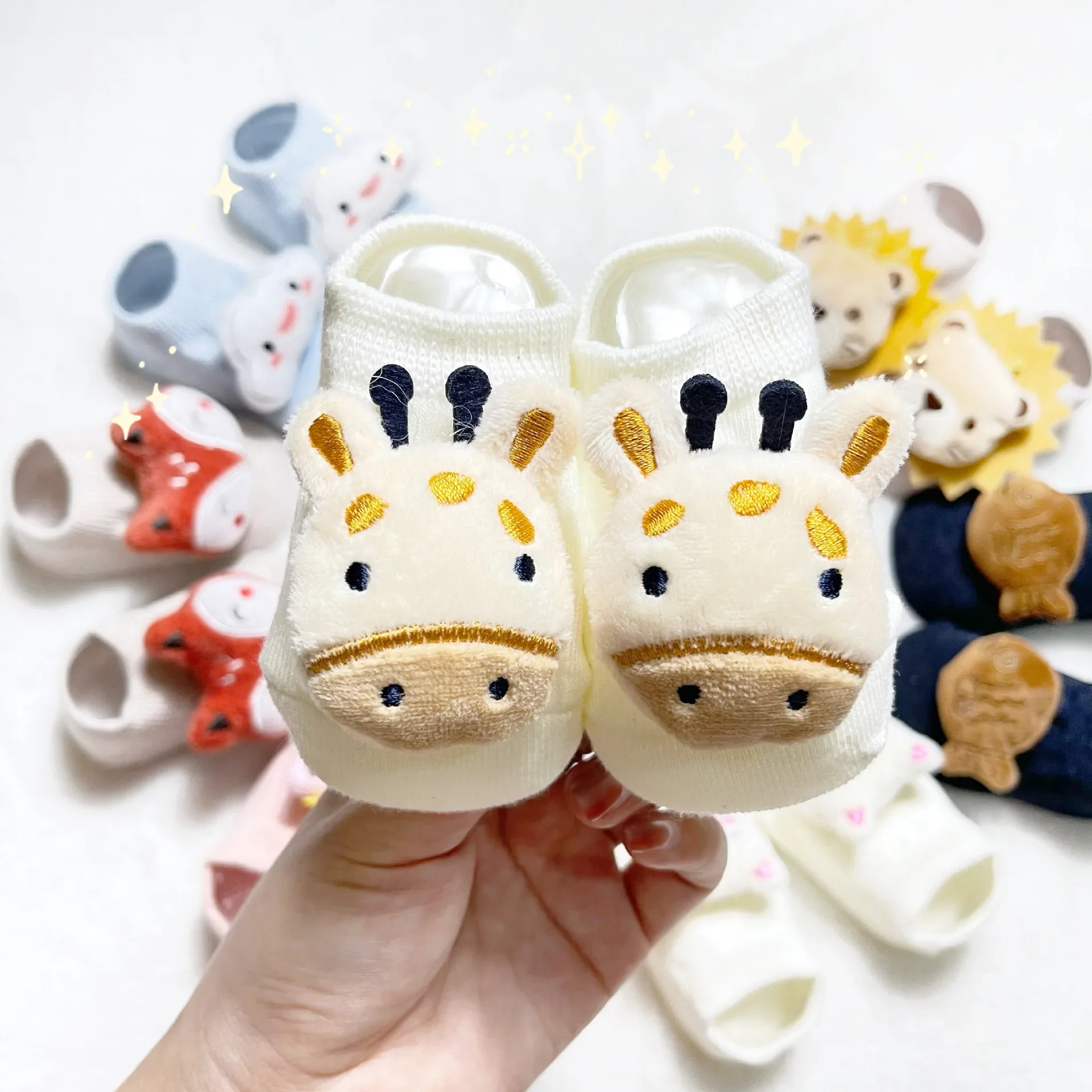 Baby Products Essential - Calcetines de algodón Kawaii para bebés