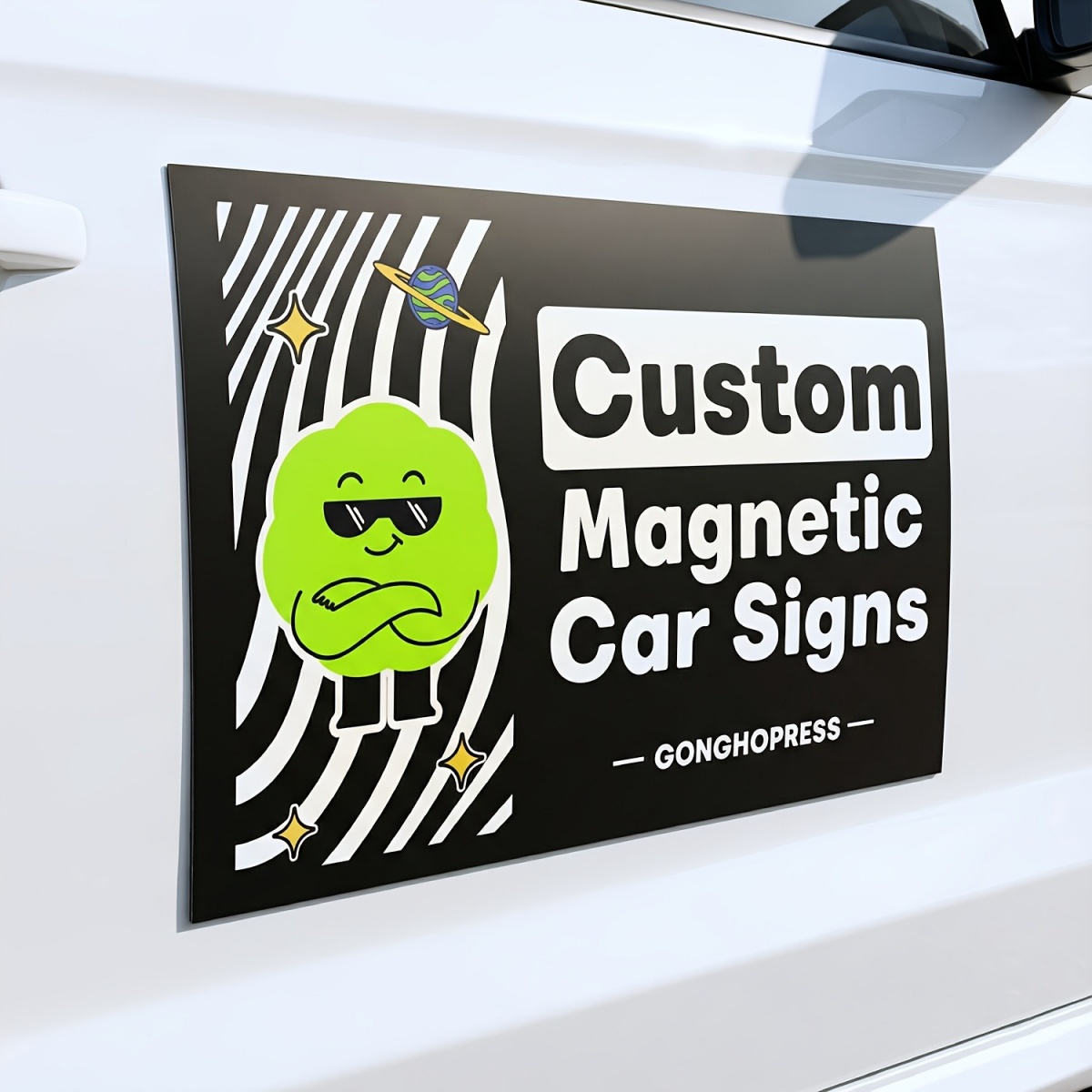 Baby Products Decoration - Calcomanías Magnéticas Personalizables para Autos—Ideales para