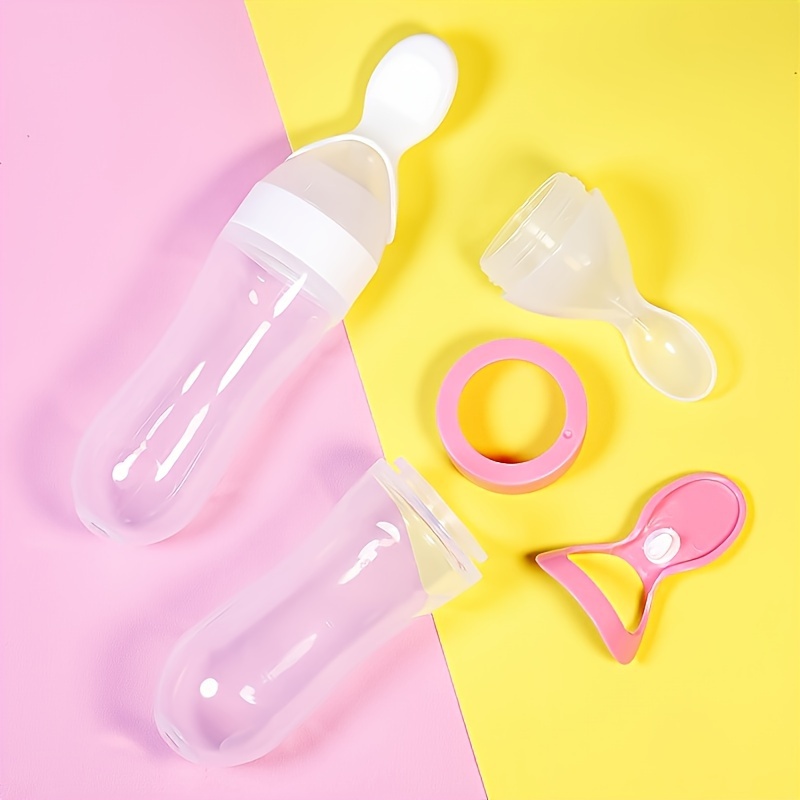 Biberón de silicona para alime - Baby Products Distributor reseña y precio
