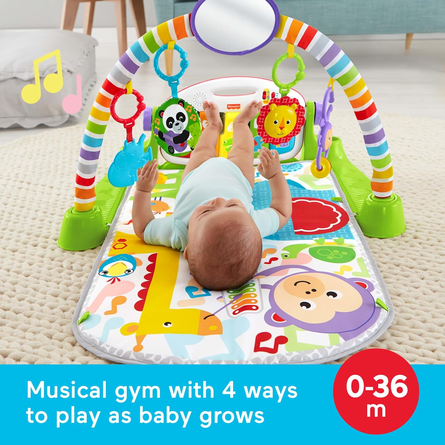 Gimnasio de Piano Deluxe con S - Play Mat reseña y precio