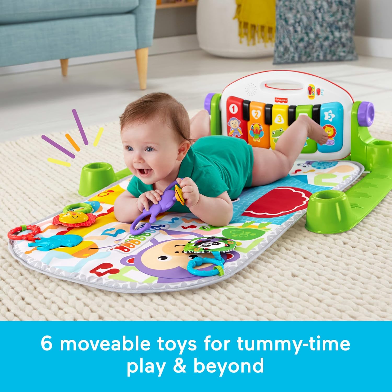 Gimnasio de Piano Deluxe con S - Play Mat reseña y precio